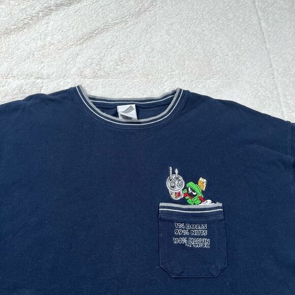 Vintage 90s Warner Bros. Looney Tunes Men’s Short Sleeve Shirt - Picture 2 of 7